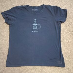 Life Is Good Blue Short Sleeve Tee
